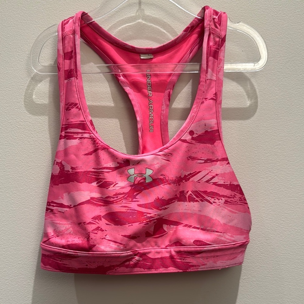 Under Armour Reversible Pink Sports Bra Small